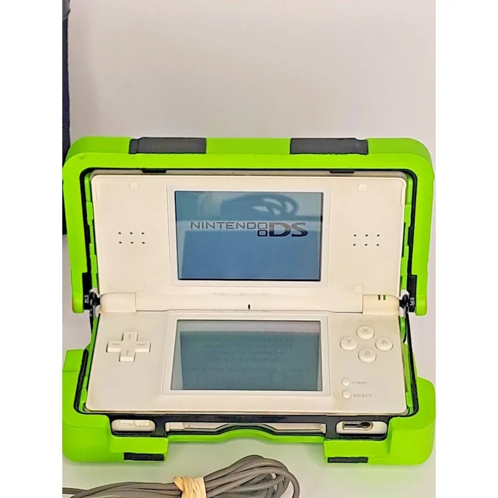 Lot 2 Nintendo Ds Lite Systems Cobalt Blue White 2 Cases Charger Tested Guc